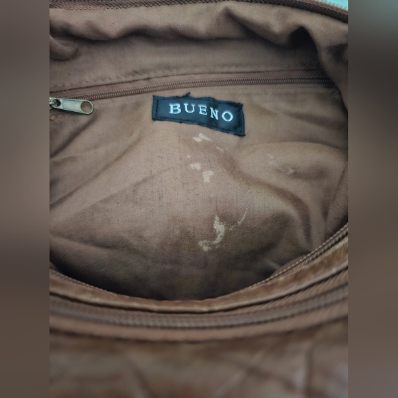 BUENO Vegan Leather Crossbody Shoulder Bag Brown - Picture 8 of 8